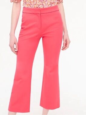 J. Crew Factory Coral Pink Ankle Boot-Cut Kelsey Pants